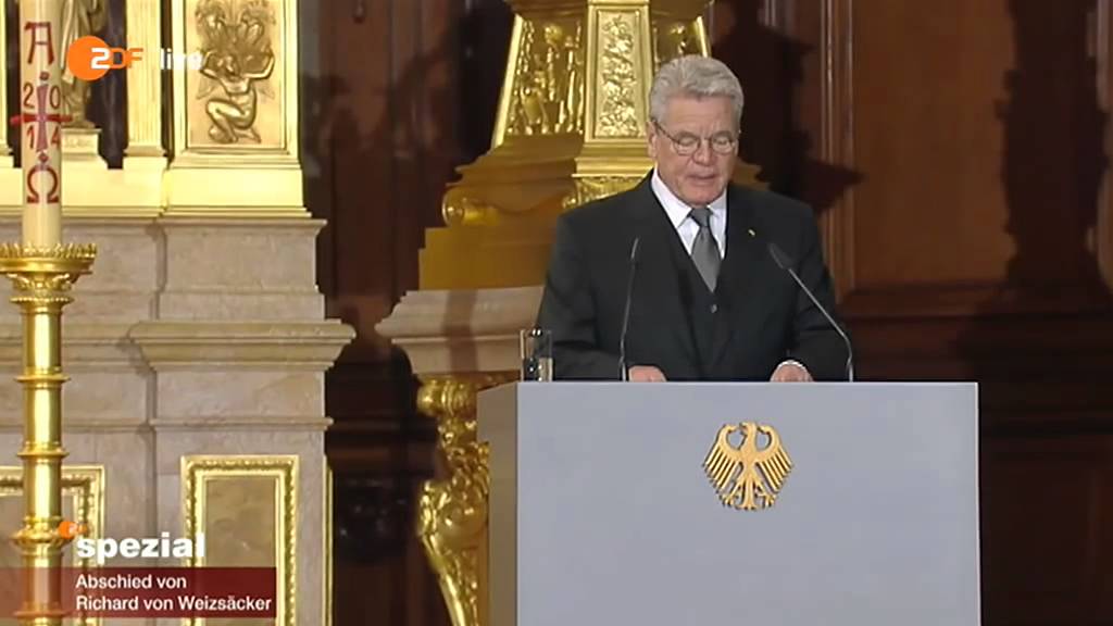 Trauerfeier und Staatsakt f&uuml;r Richard von Weizs&auml;cker (11.02.2015)