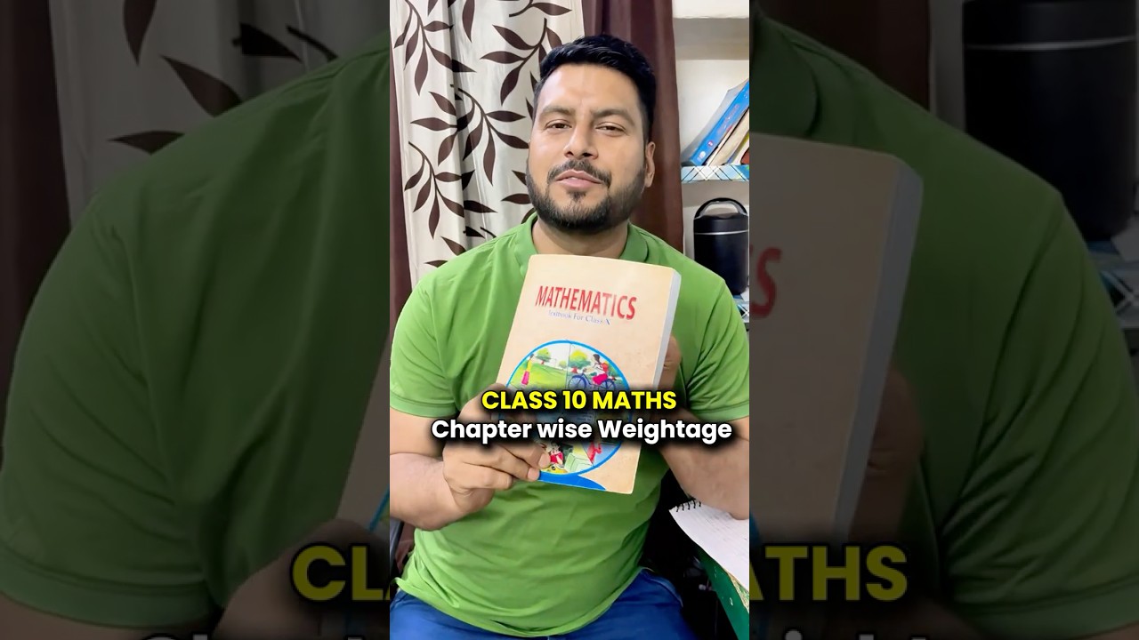 Class 10 Maths Chapter Wise Weightage 2025-26 🔥 #class10 #class10maths #esaral