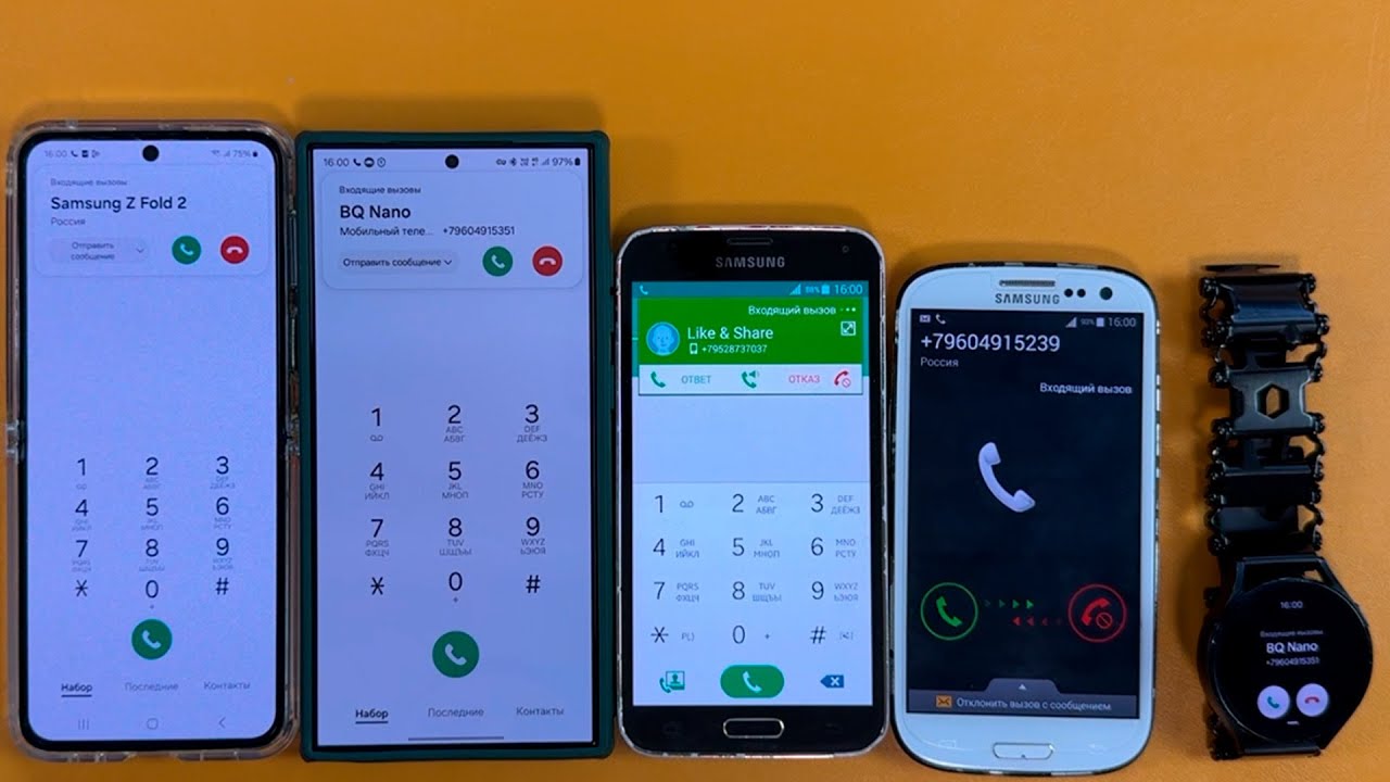 TWO OLD VS TWO NEW INCOMING CALL SAMSUNG S3 + SAMSUNG S5 VS SAMSUNG S24 ULTRA + SAMSYNG Z FLIP 5