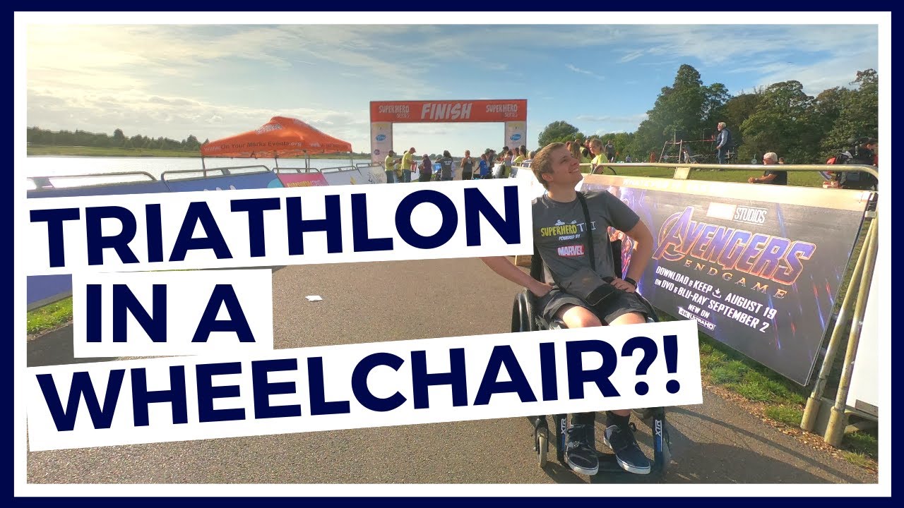 I COMPLETED A TRIATHLON IN A WHEELCHAIR - Marvel Superhero Series DISABILITY TRIATHLON
