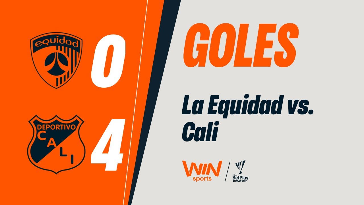 La Equidad vs. Cali (goles) Liga Betplay Dimayor 2025-2 | Fecha 12