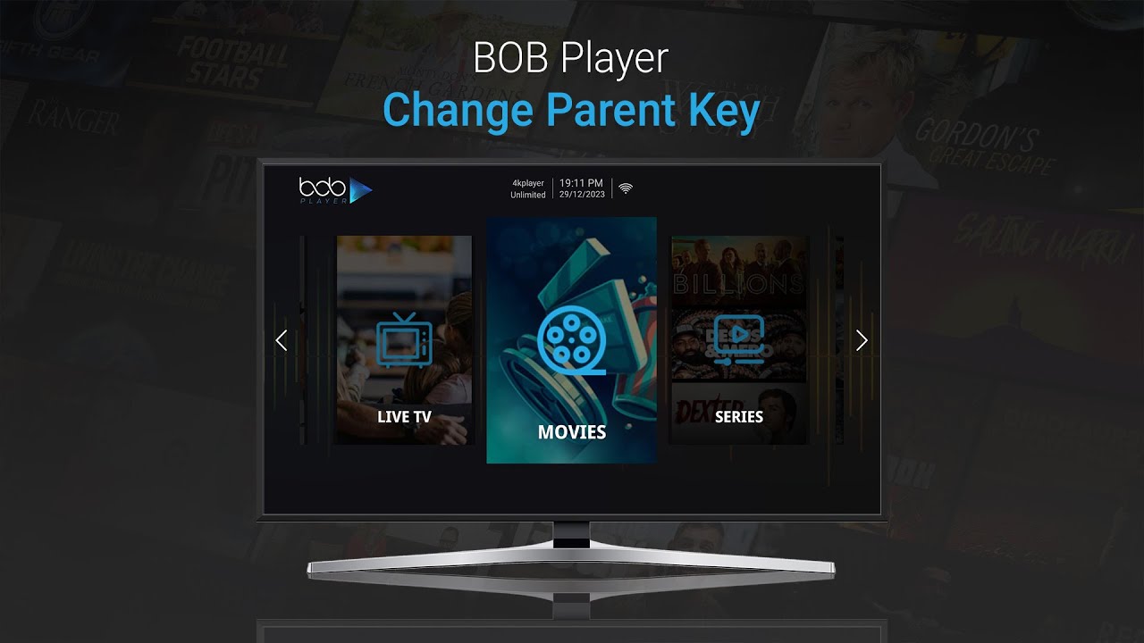 BOB Player - How to Change Parent PIN