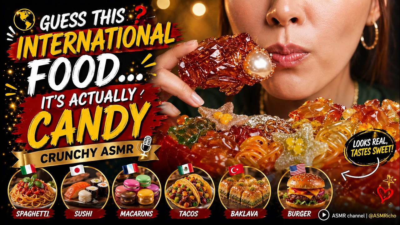 Guess This International Food… It’s Actually Candy | Crunchy ASMR