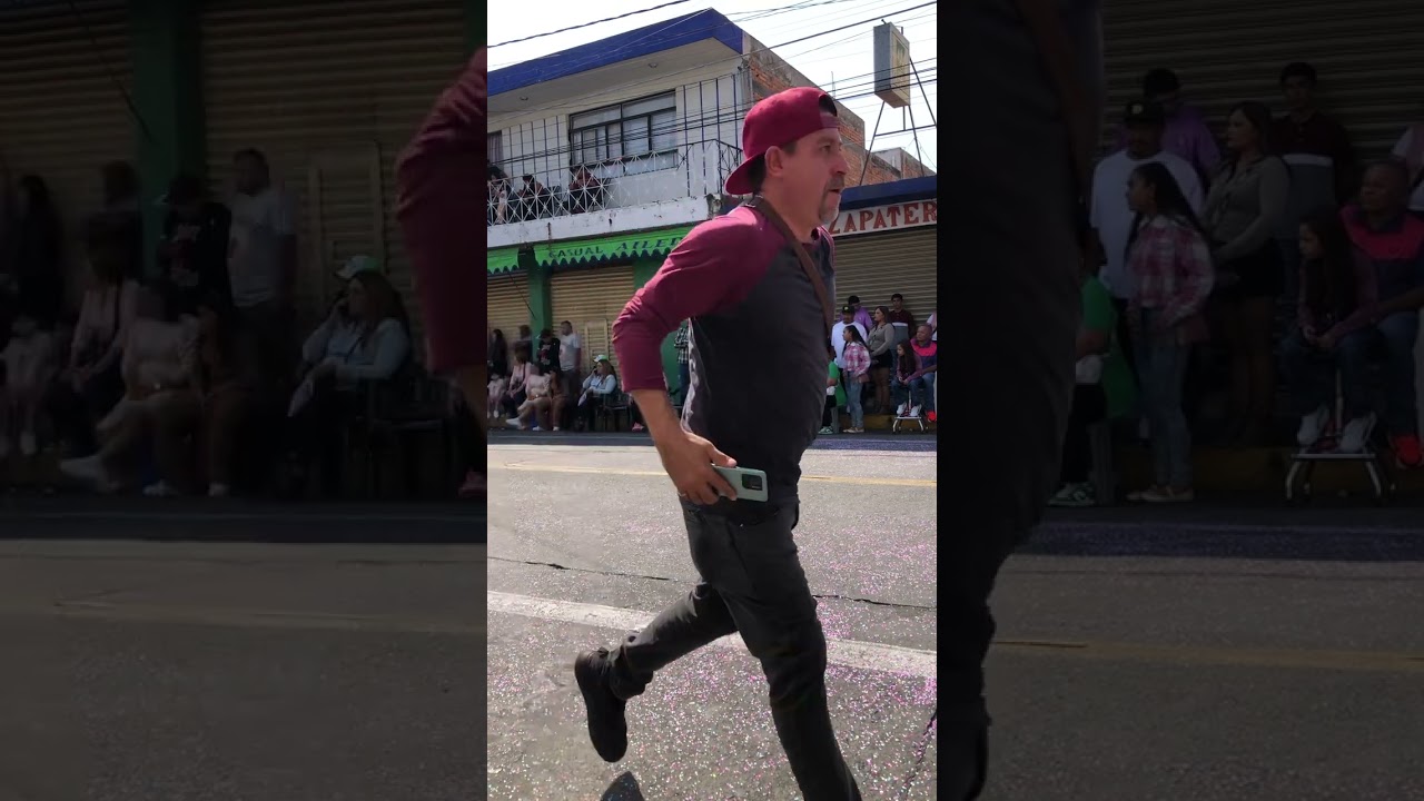 Video escolta prepa Emiliano Zapata del desfile del 20 de noviembre en Zacapu Michoacan.