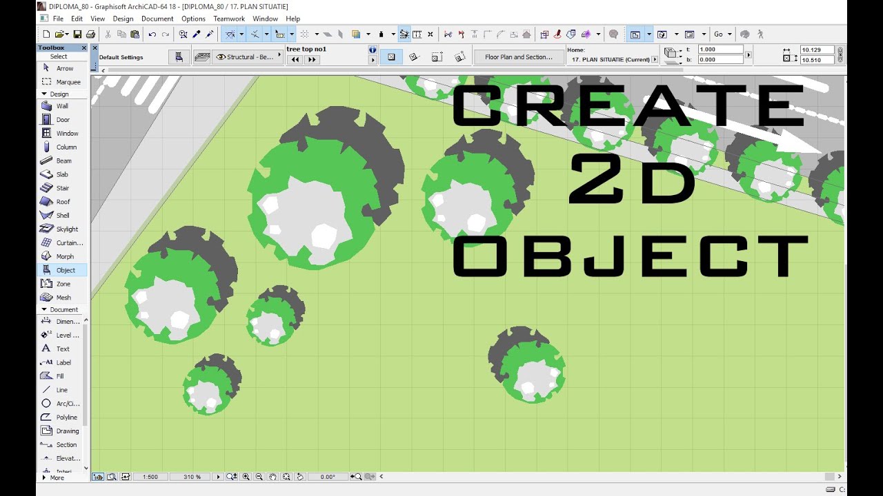 Create custom 2D object in ArchiCAD