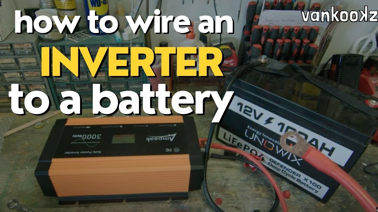 Wiring an Inverter to a Lithium Battery | Wiring the Ampeak 3000W inverter to a Lithium Battery