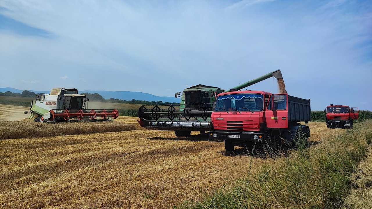 · Žatva 2024 · Claas Lexion 460 · John Deere 2264 ·