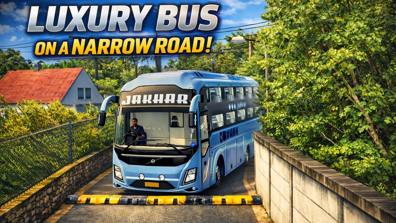 IMPOSSIBLE CHALLENGE! 🤯 NARROW ROAD PAR VOLVO 9600 KA TIGHT SQUEEZE (ETS2)