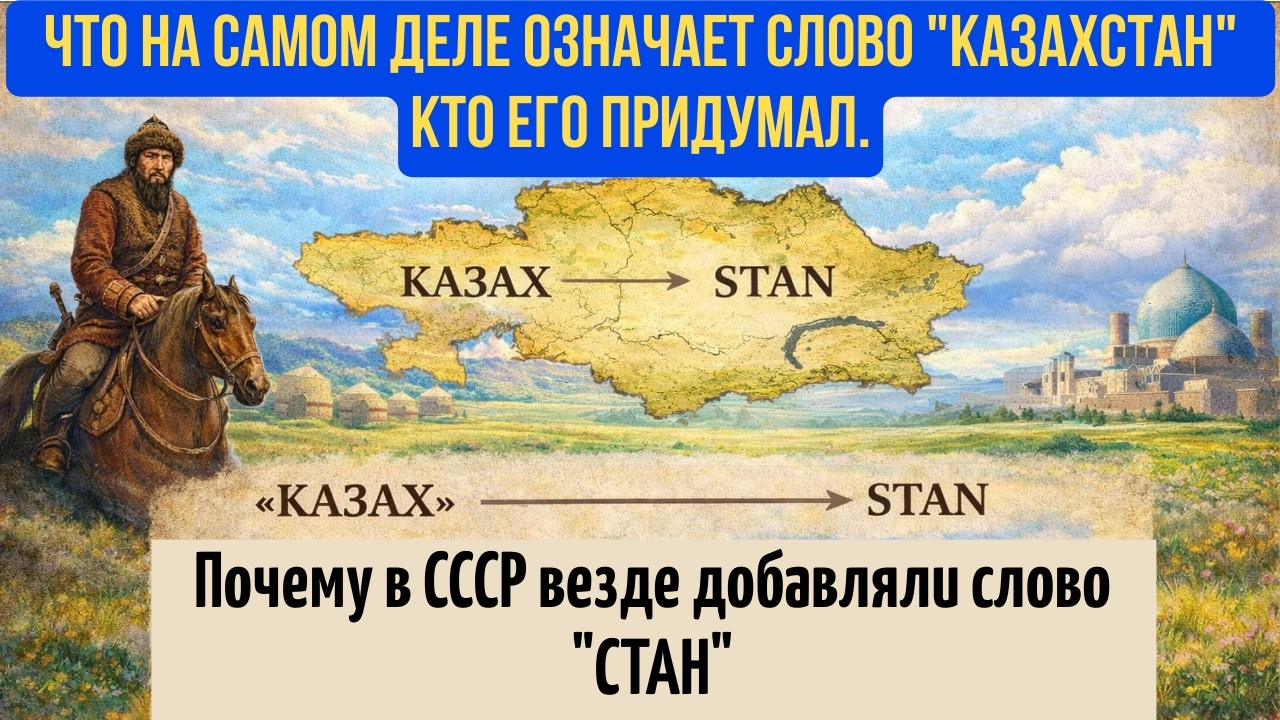 Слово КАЗАХСТАН придумали в СССР. Что означает слово КАЗАХСТАН. 