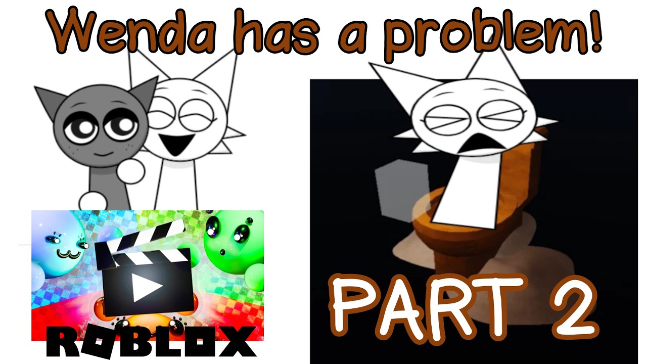 (PART 2) Wenda Has a Stomach Problem! & Bonus Clips💩😖 Roblox My Movie