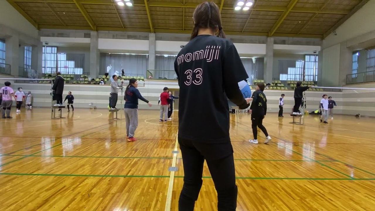 R8.2/22【ｿﾌﾄﾊﾞﾚｰ５人制in筑西市】もみじD✖️もみじC②