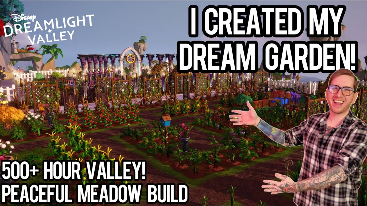 I Created My Dream Garden! | Peaceful Meadow Build | Disney Dreamlight Valley | Orchard + Farm