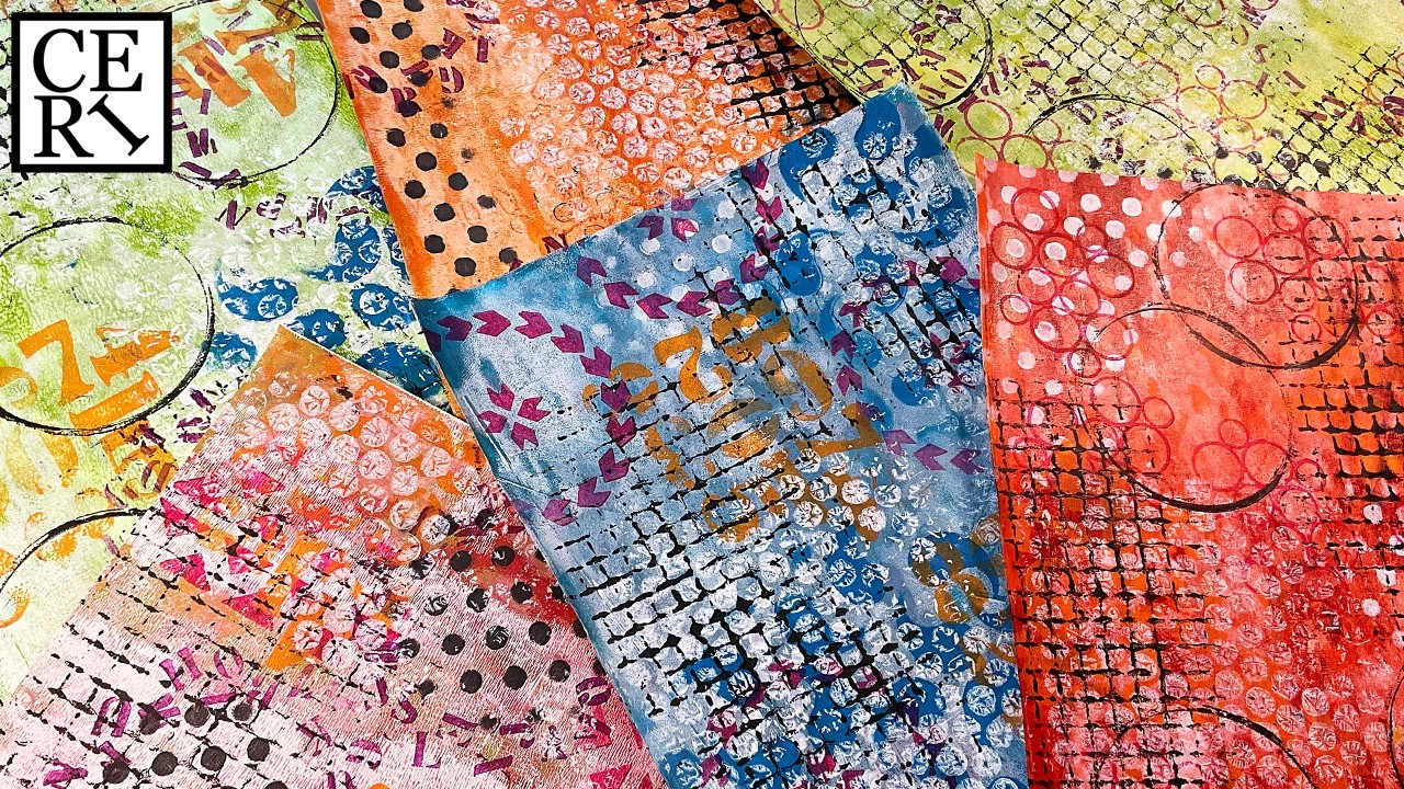 Быстрые и простые в изготовлении обои для коллажей в стиле живописи.