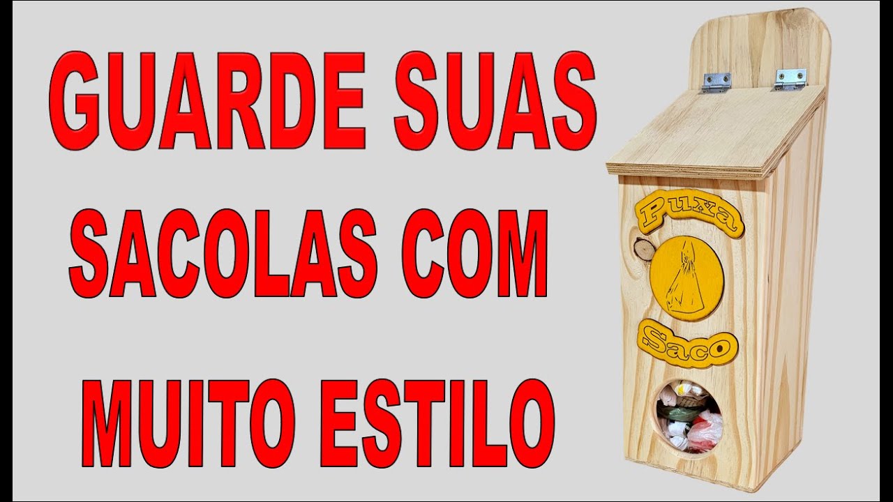 Puxa saco em madeira