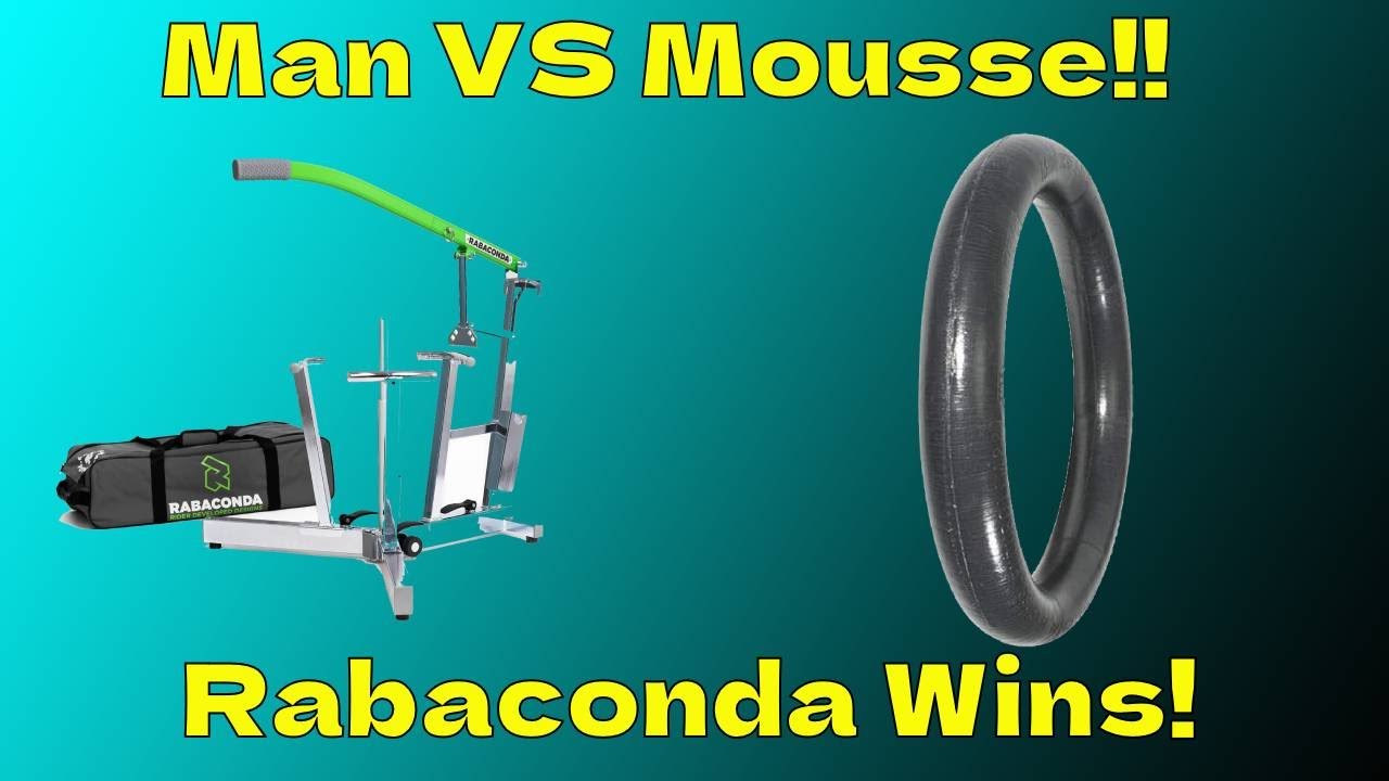 Using Rabaconda to install Michelin Bib Mousse in Dirtbike Tire