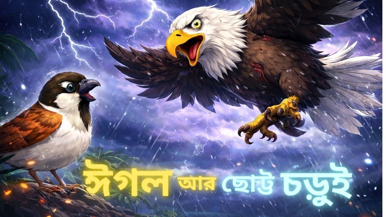 ঈগল আর ছোট্ট চড়ুই 🦅🐦 | অহংকারের পতন, দয়ার জয় | Emotional Moral Cartoon Story