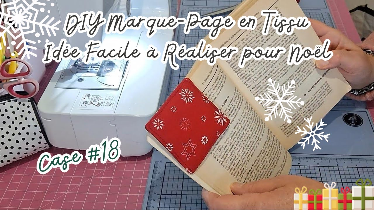 DIY Marque-Page en Tissu : Idée Rapide et Facile à Réaliser pour Noël!