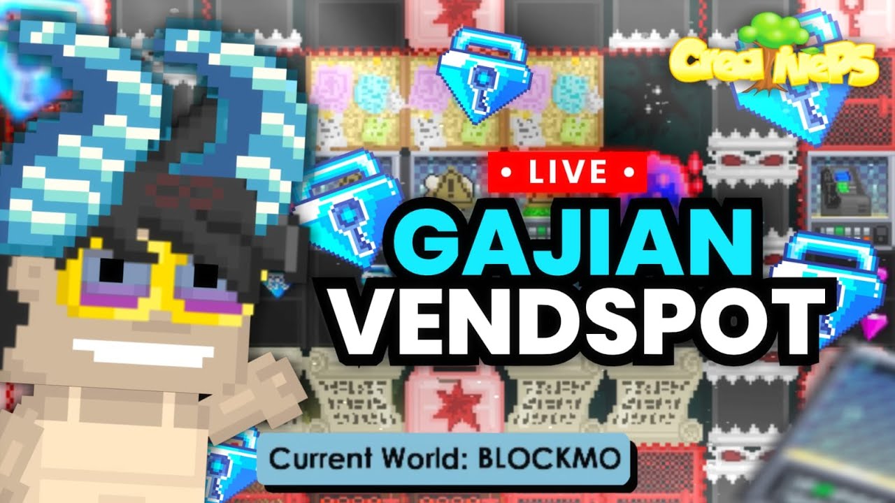 🔴 LIVE | GAJIAN DARI BLOCKMO & VENDSPOT ! ! ROAD TO 5000BGL! DAY 10| Growtopia | CreativePS LIVE