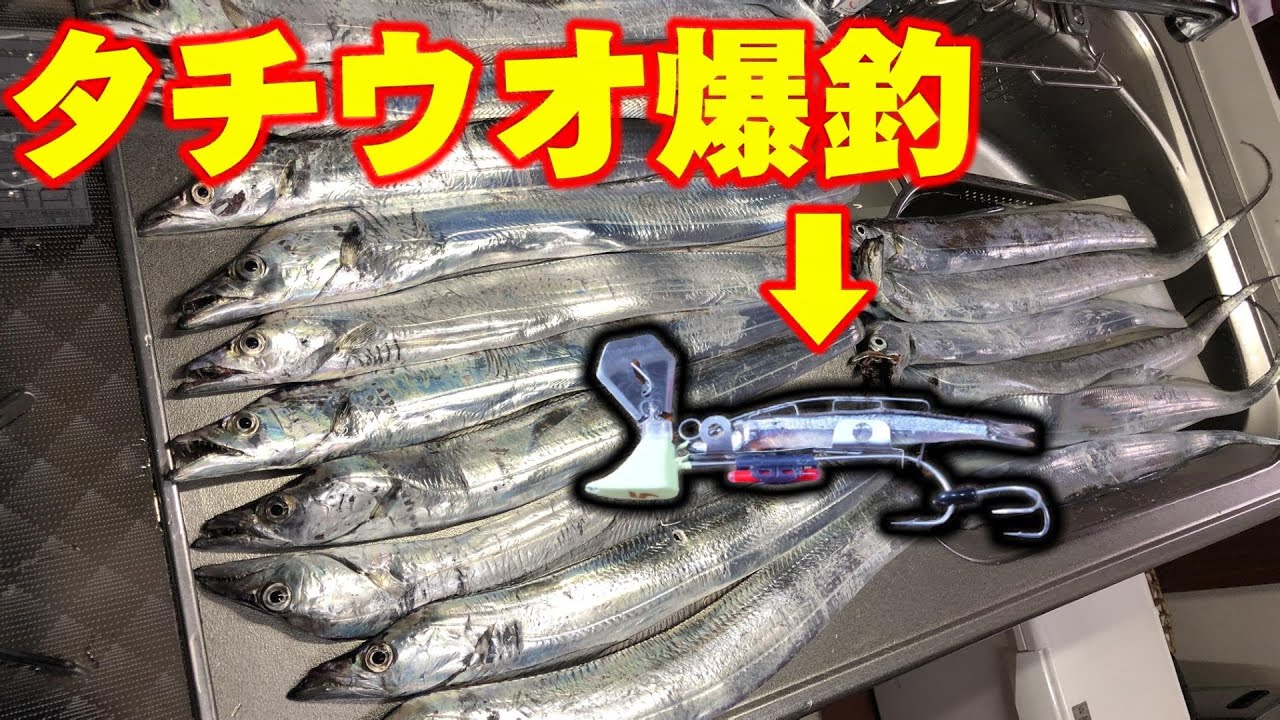 【超簡単】ゆっくり巻くだけでタチウオが入れ食い！【太刀魚ゲッターびりびり】