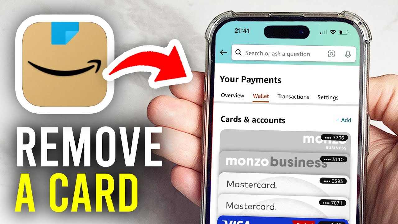 How To Remove Credit or Debit Card From Amazon App - Full Guide