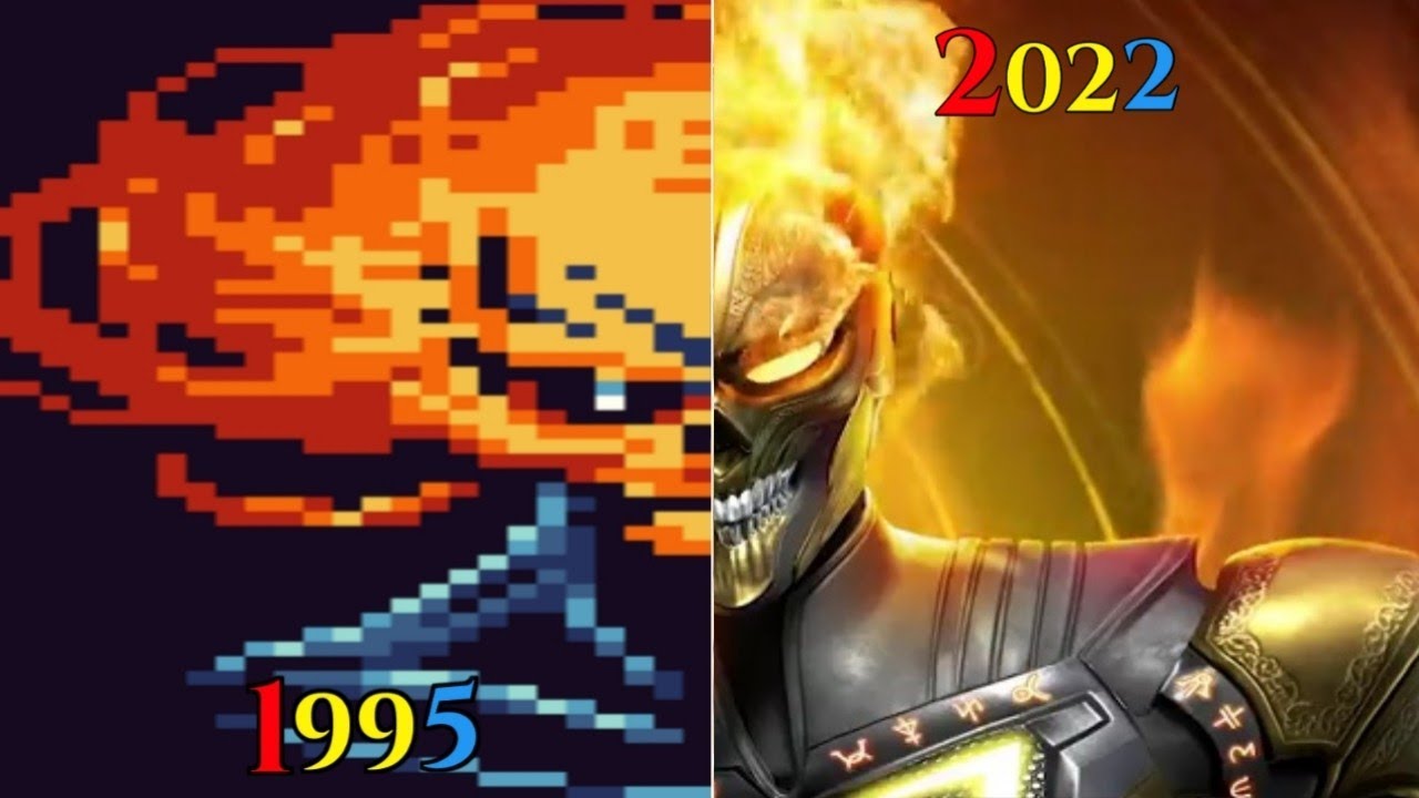 Evolution of Ghost Rider in Games(1995,2022)