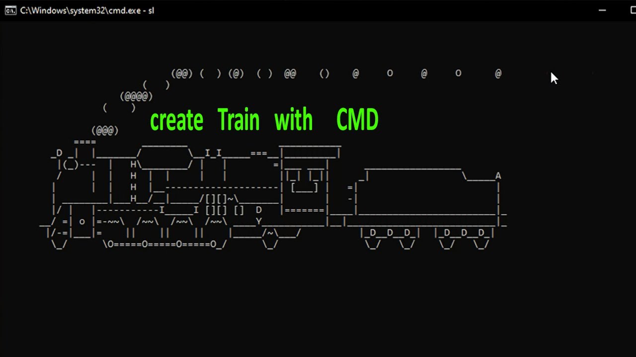 Moving  Train     with     CMD   ||   command port