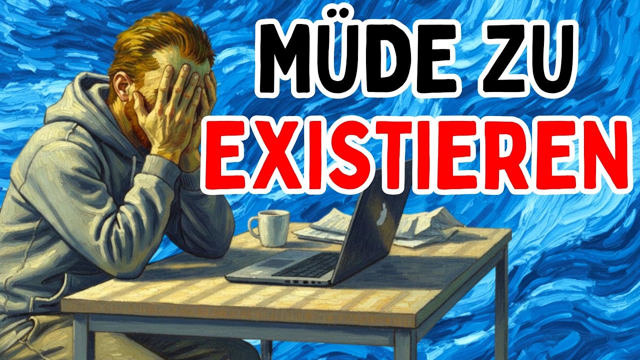 Psychologie von Menschen, die vom Existieren müde sind