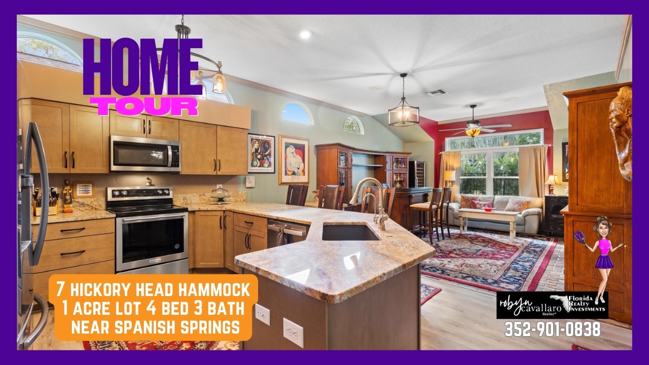 4 Bedroom 3 Bath 3 car Garage on 1 Acre in The Villages Florida  WOW
