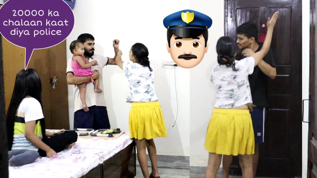 Police ने काटा 20 हज़ार का चालान🥵 | ginni pandey pranks  #delhi