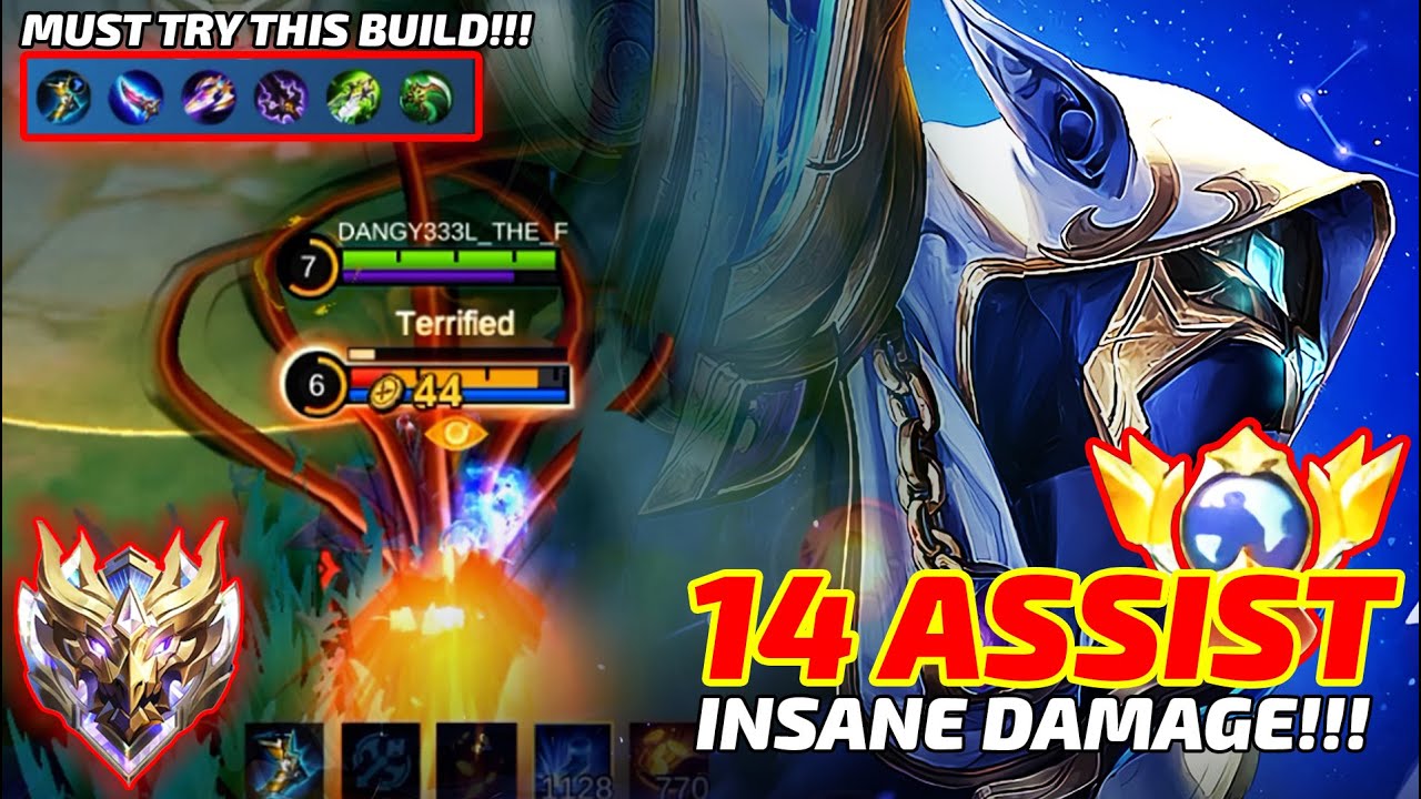 14 ASSISTS + MVP!!! Insane Damage Burst Build HELCURT ROAM Top Global Build [MUST TRY]