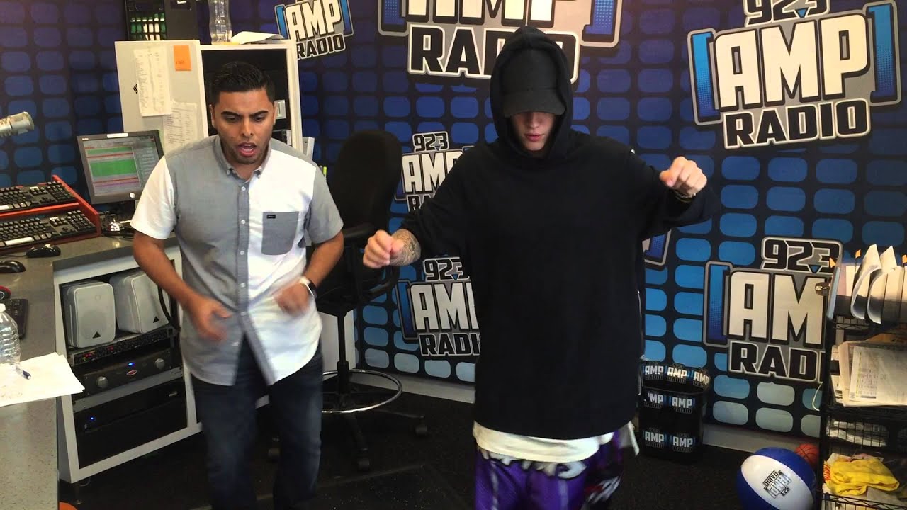 Justin Bieber Dancing Merengue with Shoboy 92.3 Amp Radio Shoboy In The Morning NYC