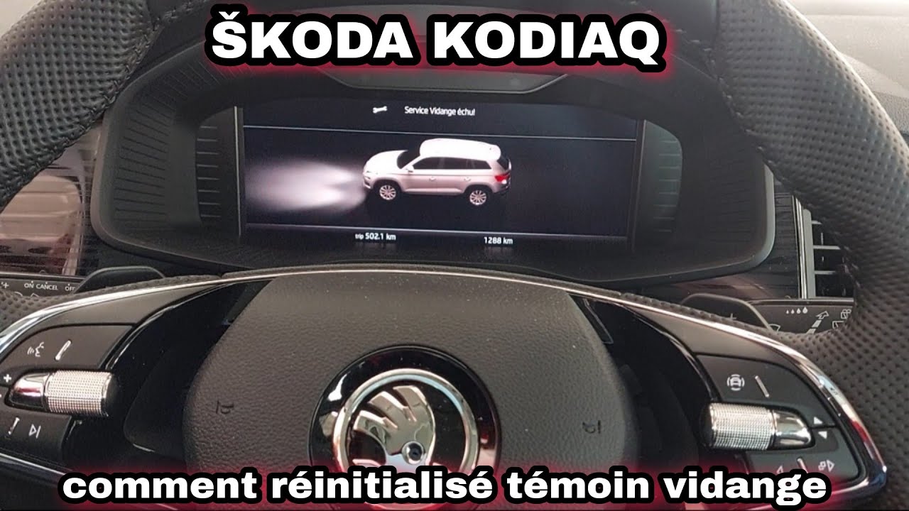 mise à zéro service entretien - Skoda kodiaq - oil light reset