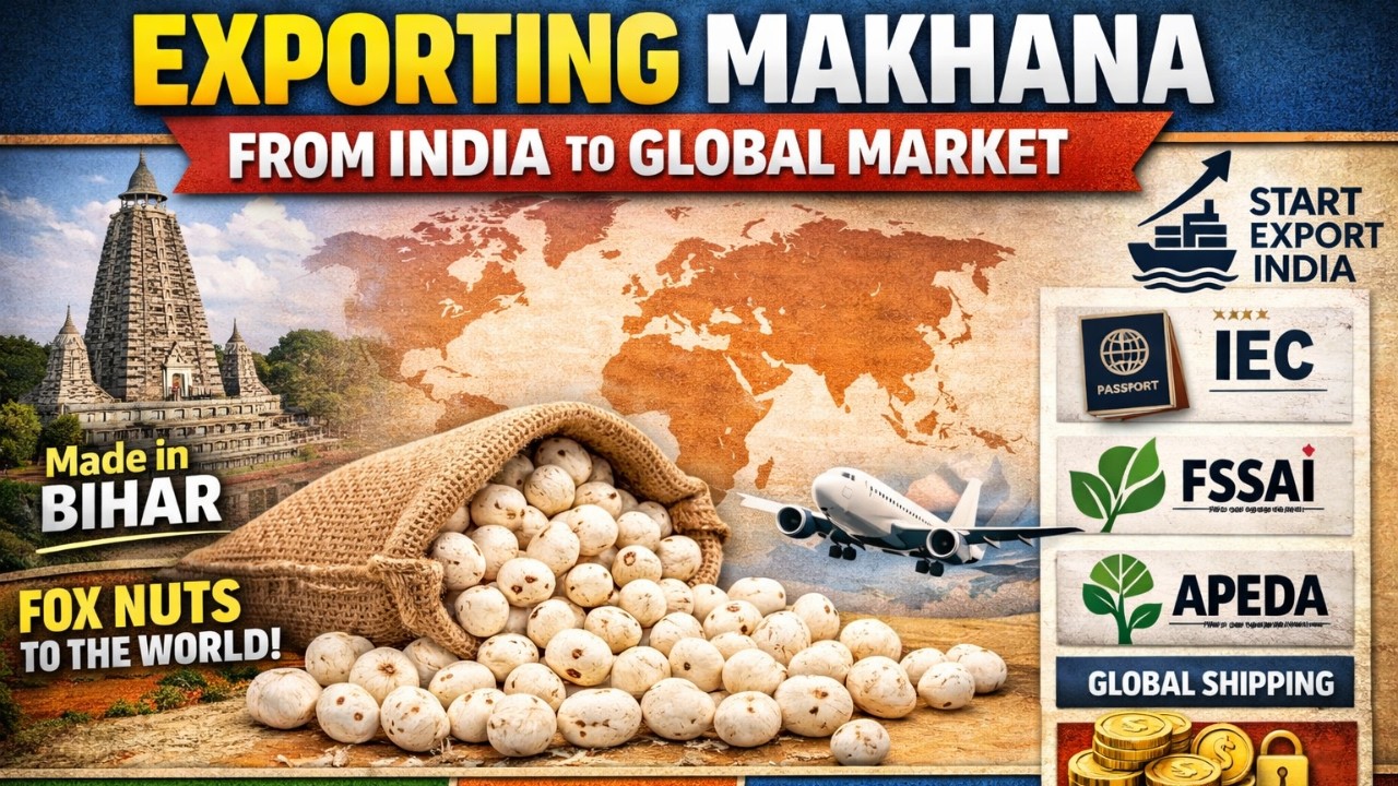 How to Export Makhana (Fox Nuts) from India 🌍 | Complete Legal & Business Guide for Beginners