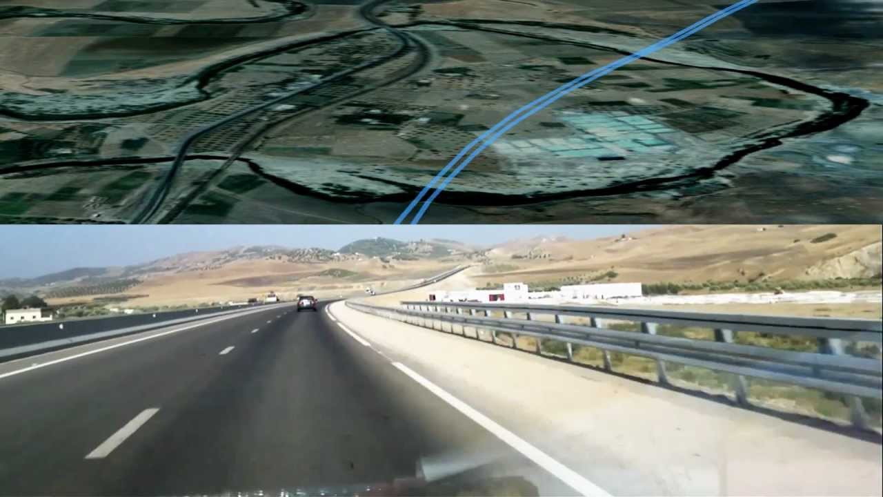 TAZA - FES Maroc Morocco -  Autoroute  Highway--Timelapse .
