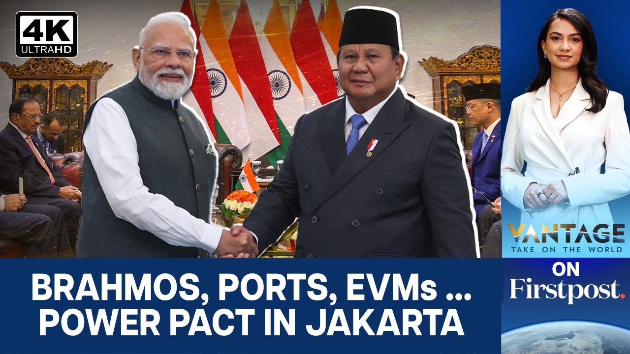 PM Modi in Indonesia Signs Key Deals, Including in Missiles and Ports | Vantage on Firstpost | 4K