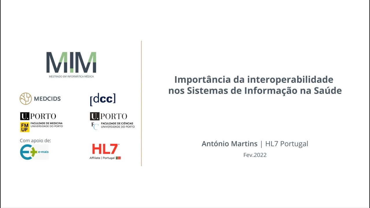 MIM - Importância da interoperabilidade nos Sistemas de Informação na Saúde