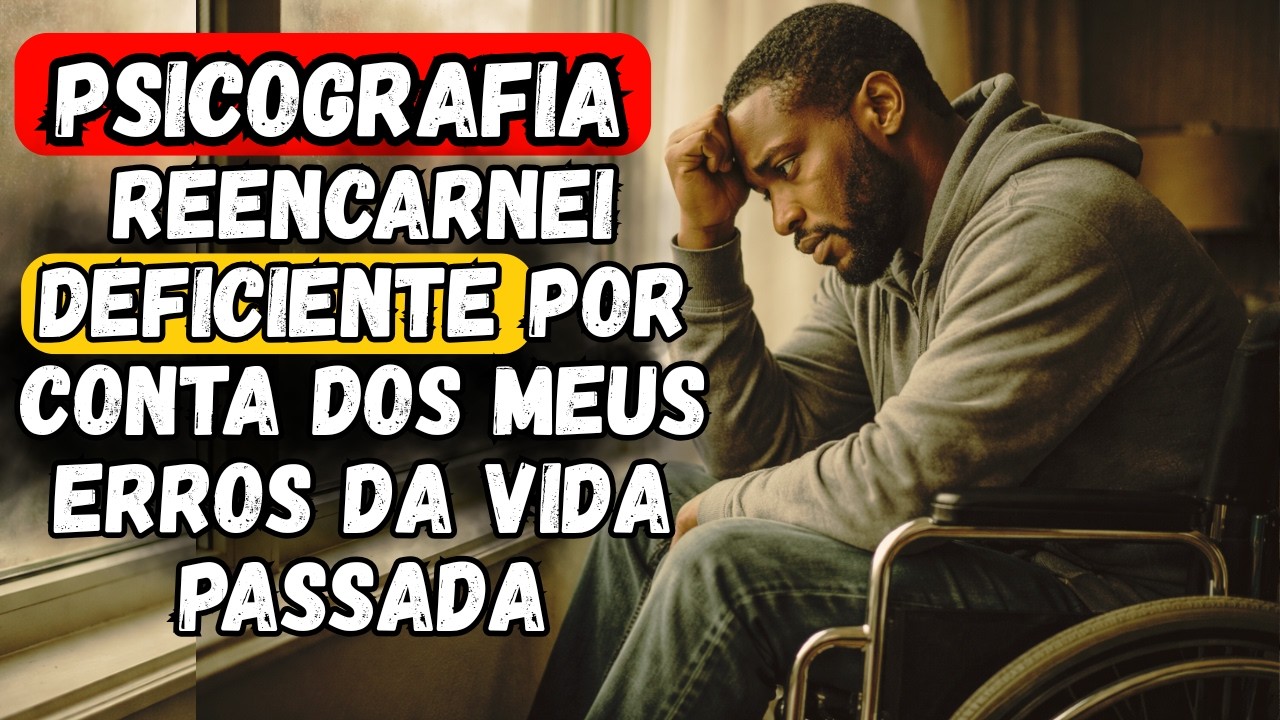 PSICOGRAFIA -TIVE UM VIDA DEFICIENTE, POR ERROS DA VIDA PASSADA | ESPIRITISMO