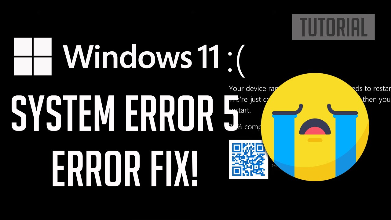 How to Fix&ldquo;System Error 5 Has Occurred. Access is denied&rdquo;in Windows 11