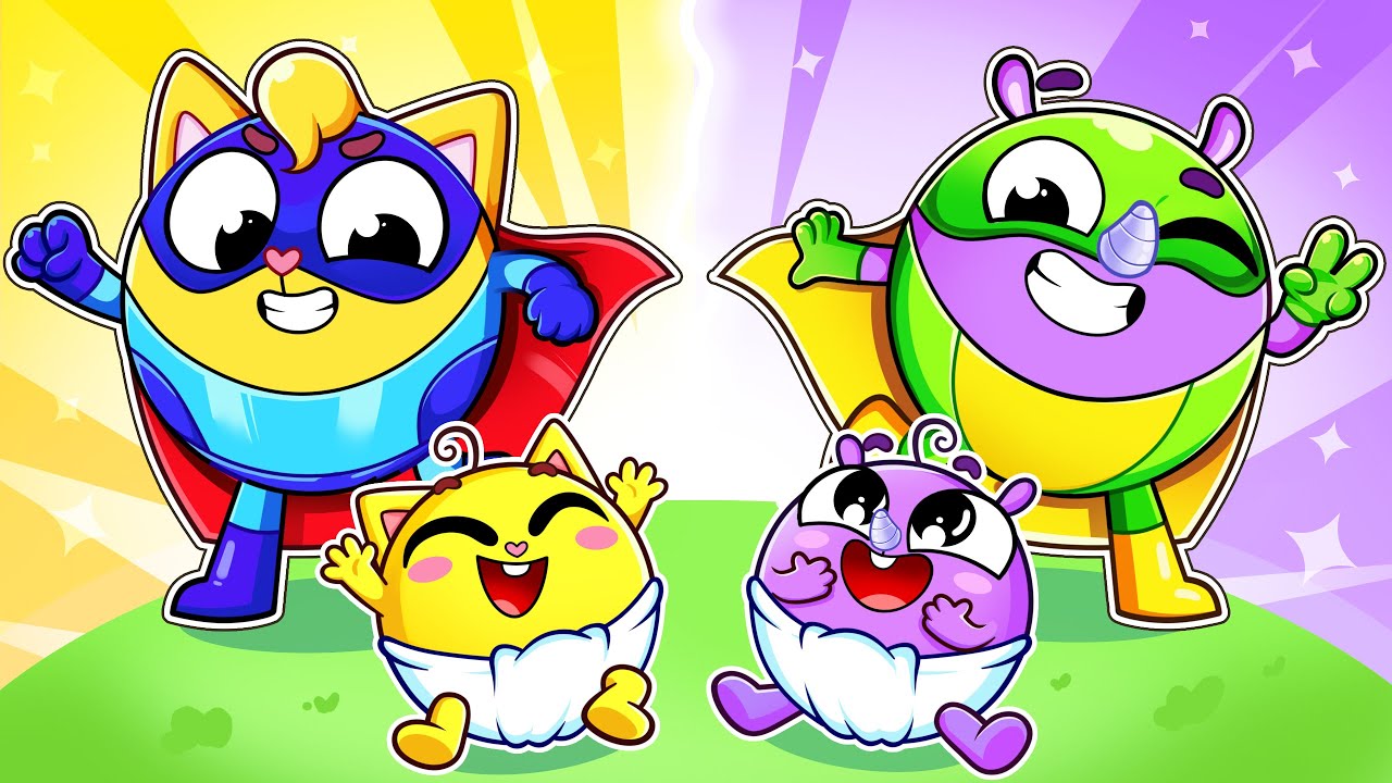 Superhero Brothers and Sisters💫 | Funny Kids Songs 😻🐨🐰🦁 And Nursery Rhymes by Baby Zoo Karaoke