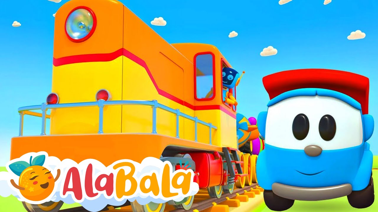 EPISOD NOU - Camionul Leo construiește o locomotivă electrică - Desene animate AlaBaLa