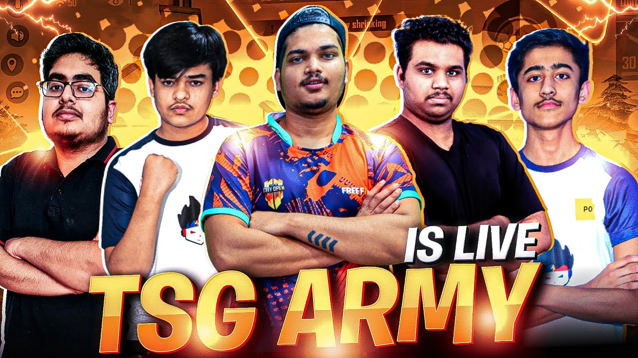 Free Fire Ao Vivo Bomb Squad Is Back || Tsg Army  Major Tournament Gameplay Live -Garena Free Fire
