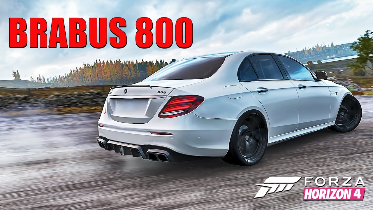 ДРИФТ на MERCEDES-AMG E63 BRABUS 800. ТАЧКА НА ПРОКАЧКУ FORZA HORIZON 4