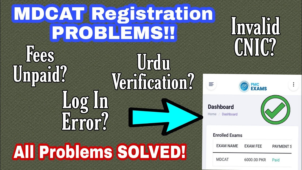 MDCAT 2022|Common REGISTRATION Problems with Solutions! @drhamzaashraf