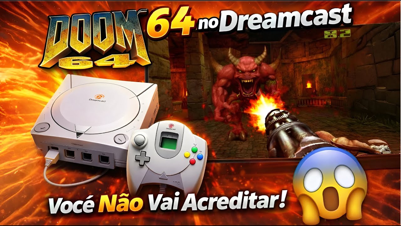 DOOM 64 no Dreamcast — Você Não Vai Acreditar! #Doom64 #Dreamcast #RetroGaming