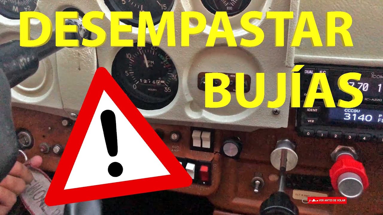 Desempastar bujías en motores recíprocos