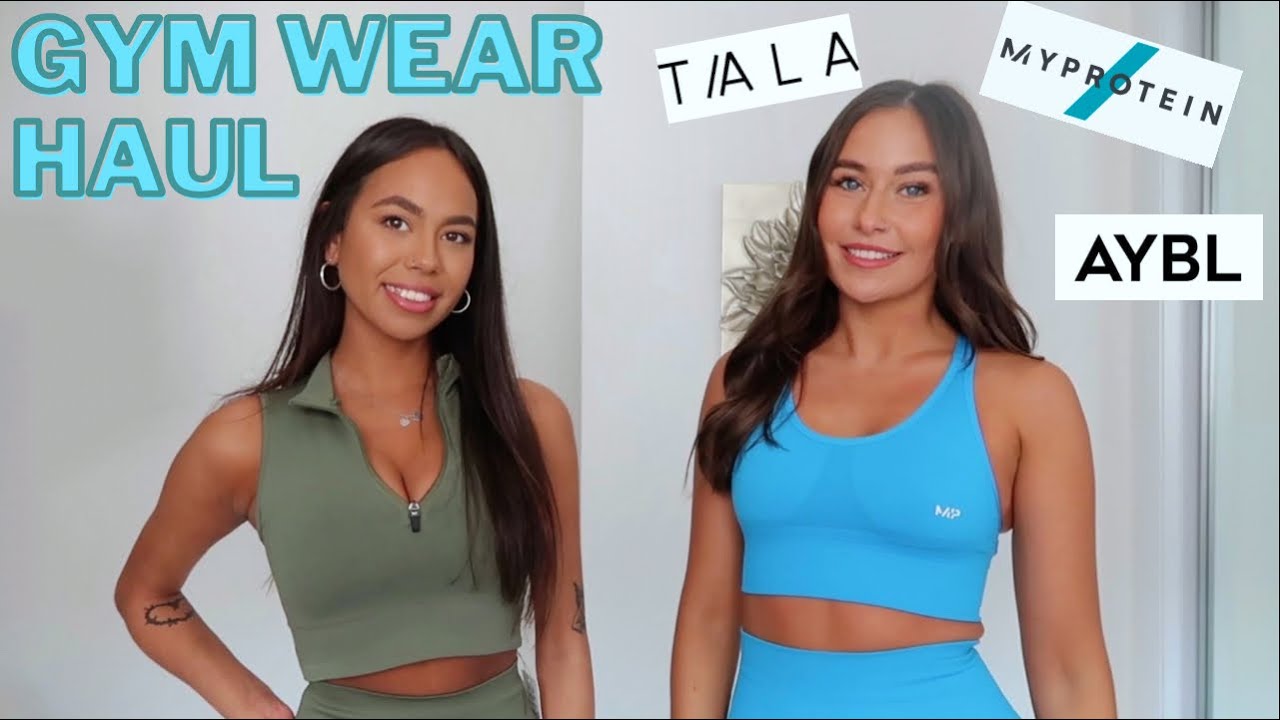 Trying Different Active Wear Brands | AYBL, TALA, MY PROTEIN HAUL | Maria & Eireann