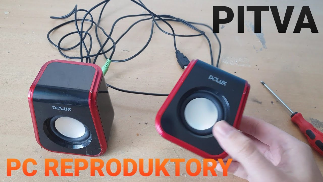 PITVA - USB PC STEREO REPRODUKTORY, BLESKOVKA 4K 🔊