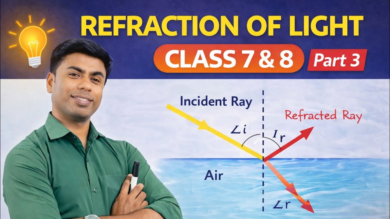 Refraction of Light – Part 3 | Class 7 & 8 | 