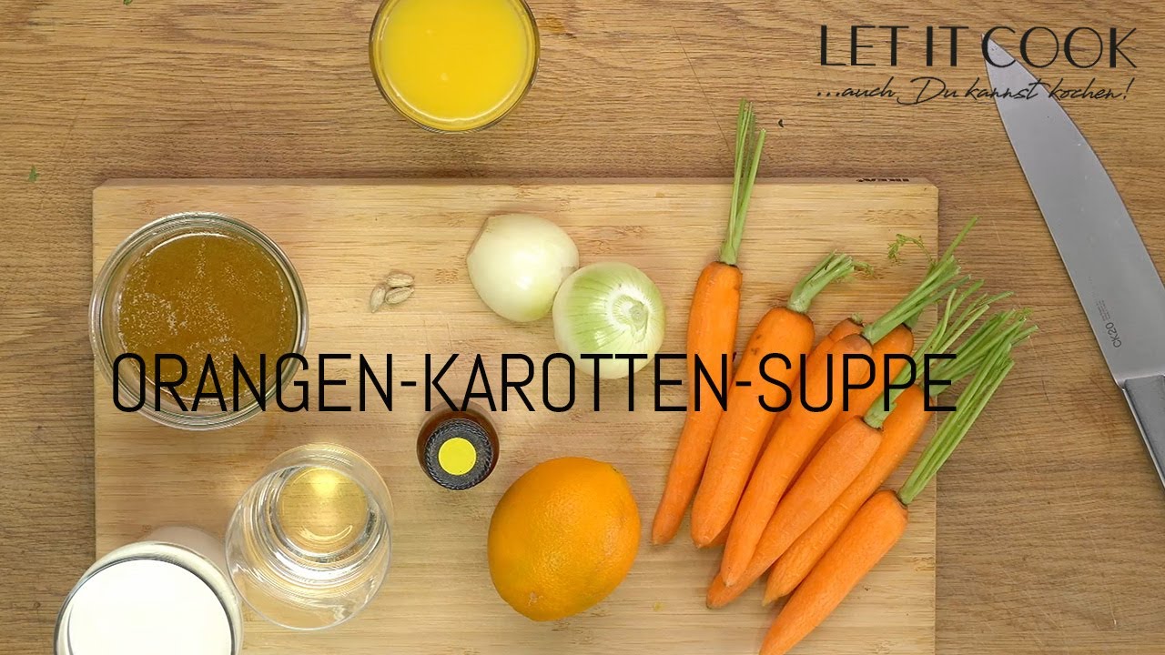 Leichte Orangen Karotten Suppe