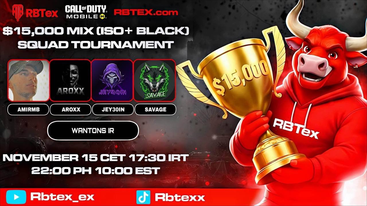 $15000  @Rbtex_ex  Tournament